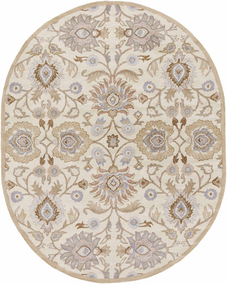 Conesus Hand Tufted Ivory 1109 Wool Rug - Ornate Home