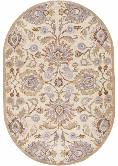 Conesus Hand Tufted Ivory 1109 Wool Rug - Ornate Home