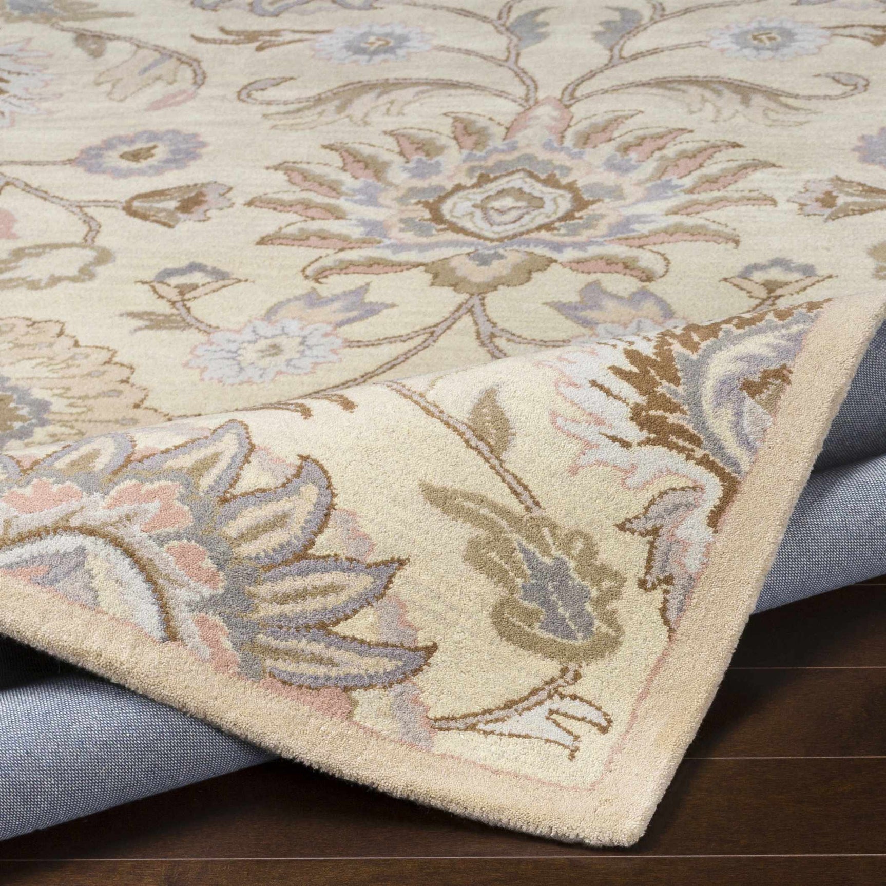 Conesus Hand Tufted Ivory 1109 Wool Rug - Ornate Home