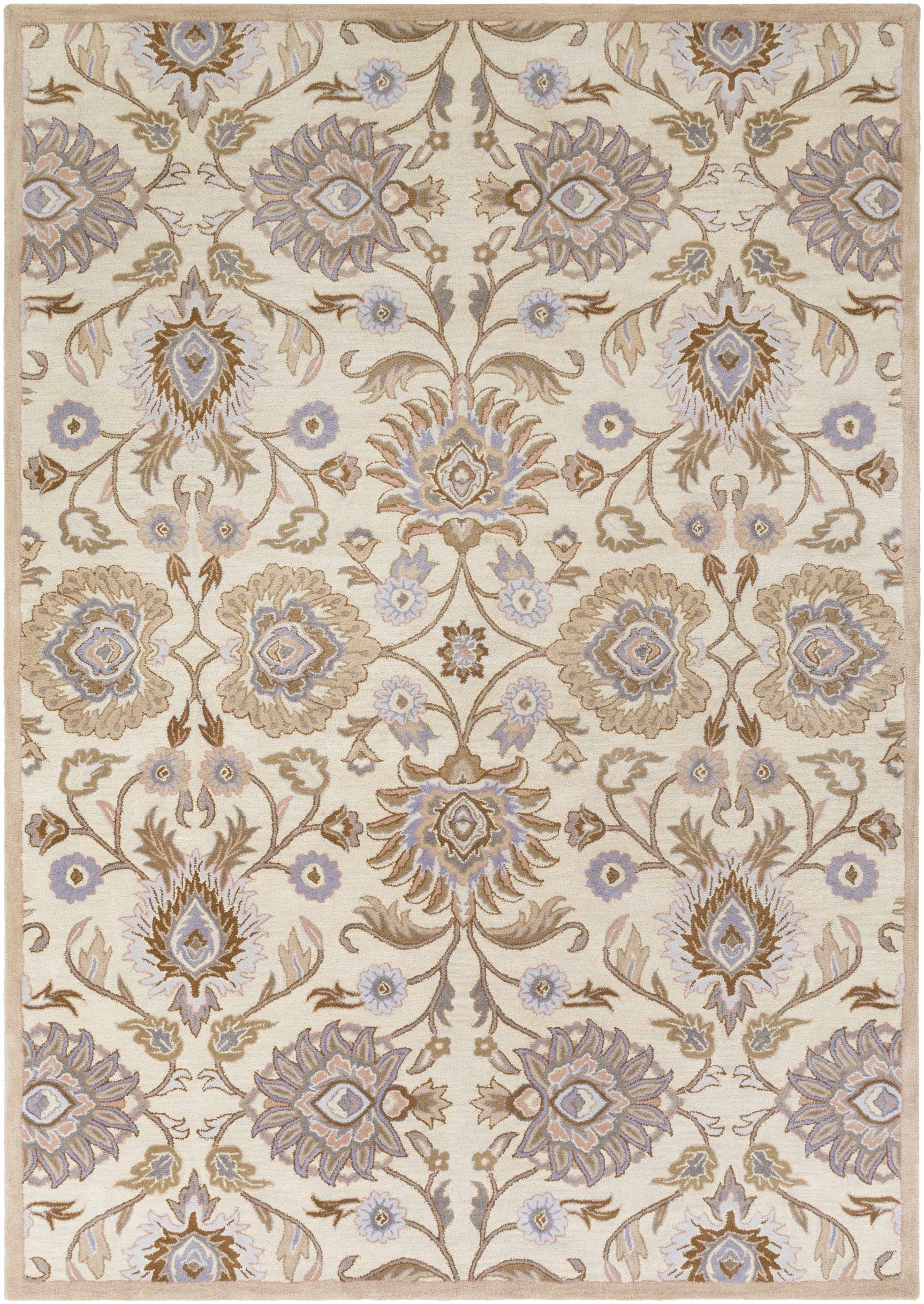 Conesus Hand Tufted Ivory 1109 Wool Rug - Ornate Home