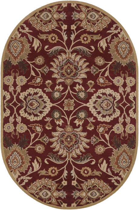 Conesus Red 1061 Hand Tufted Wool Rug - Ornate Home