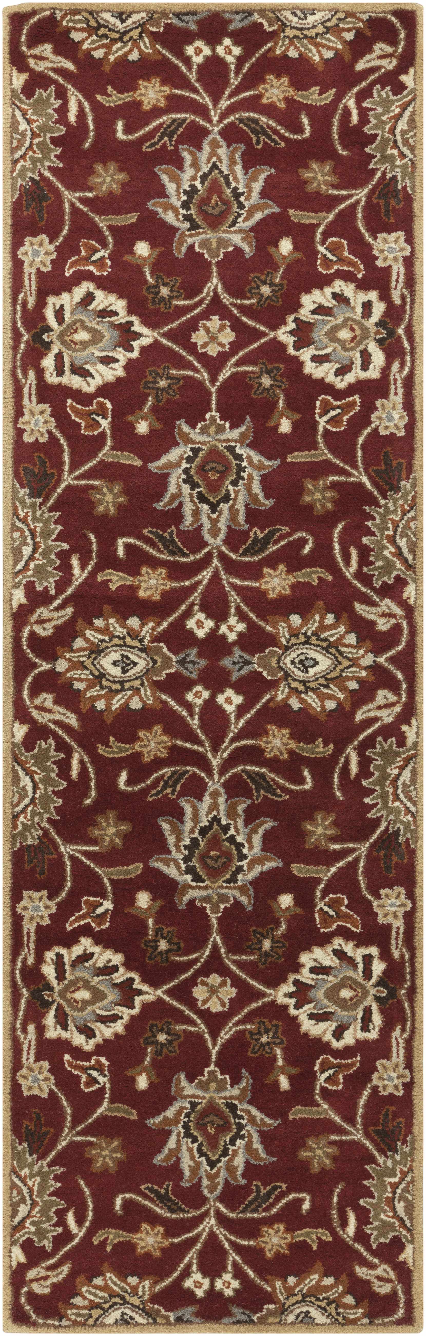Conesus Red 1061 Hand Tufted Wool Rug - Ornate Home