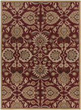 Conesus Red 1061 Hand Tufted Wool Rug - Ornate Home