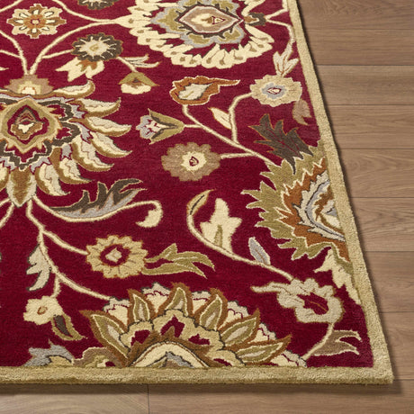 Conesus Red 1061 Hand Tufted Wool Rug - Ornate Home