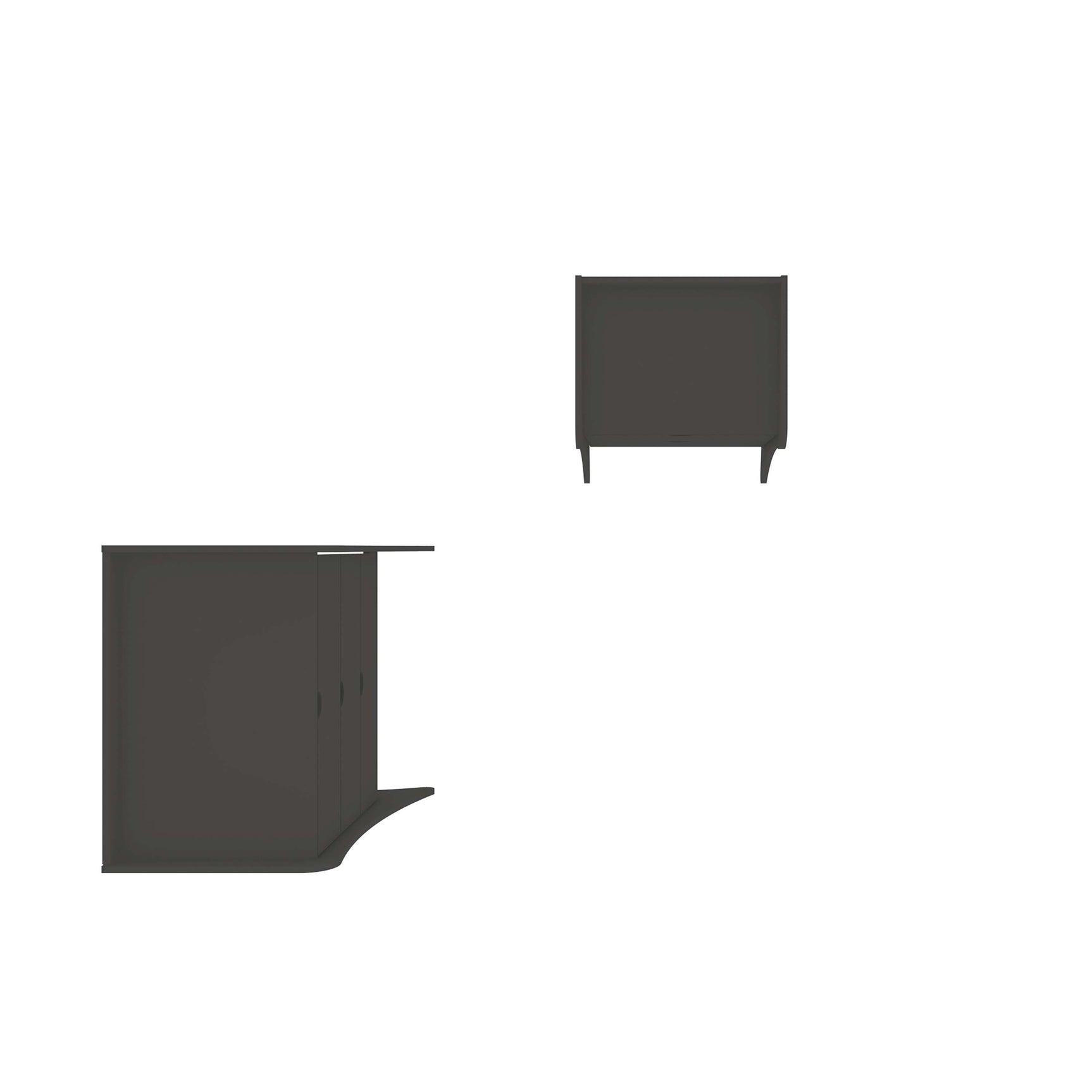 Coney 2-Piece Dresser and Nightstand in Grey - Ornate Home