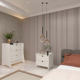 Coney 2-Piece Dresser and Nightstand in White - Ornate Home