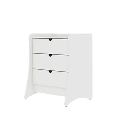 Coney 3-Piece Dresser and 2 Nightstands in White - Ornate Home