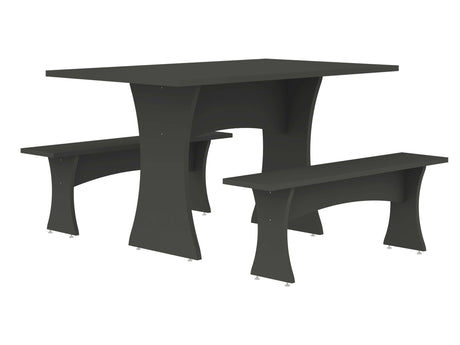 Coney Dining in Grey (set of 3) - Ornate Home