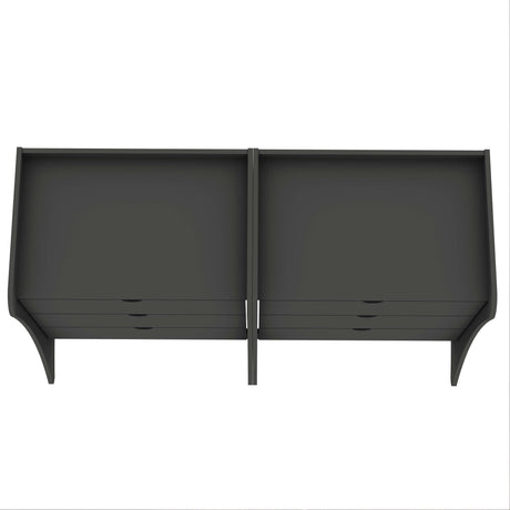 Coney Dresser in Gray (set of 2) - Ornate Home