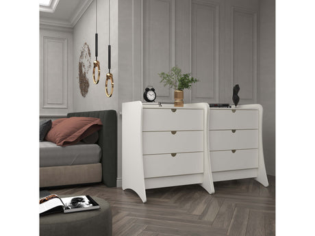 Coney Dresser in White (set of 2) - Ornate Home