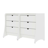 Coney Dresser in White (set of 2) - Ornate Home