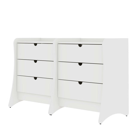 Coney Dresser in White (set of 2) - Ornate Home