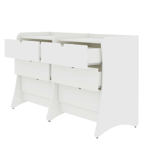 Coney Dresser in White (set of 2) - Ornate Home