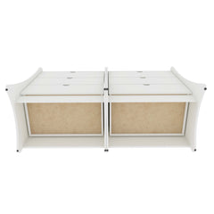 Coney Dresser in White (set of 2) - Ornate Home