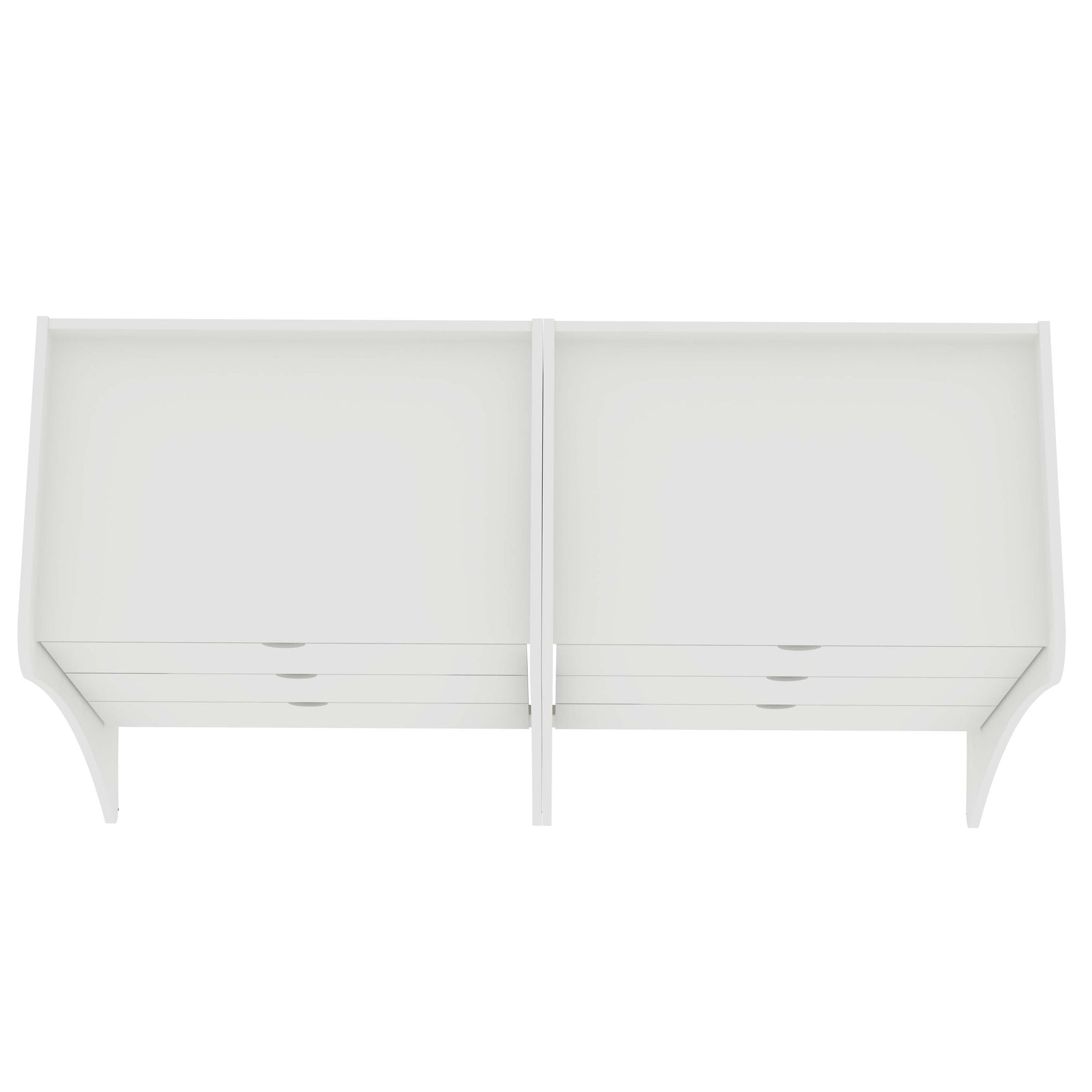 Coney Dresser in White (set of 2) - Ornate Home