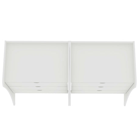 Coney Dresser in White (set of 2) - Ornate Home