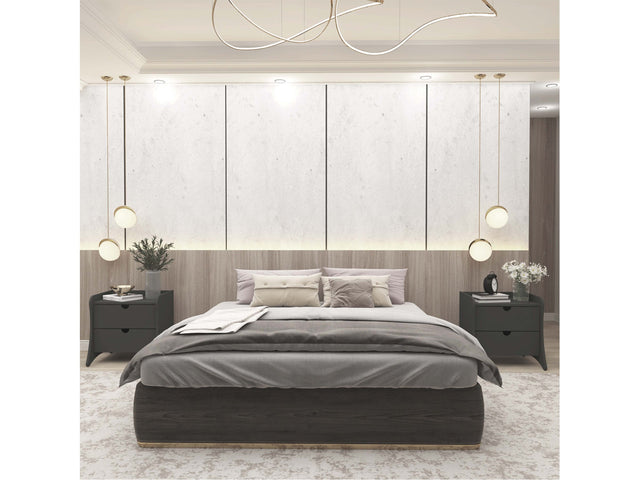 Coney Nightstand in Gray (set of 2) - Ornate Home