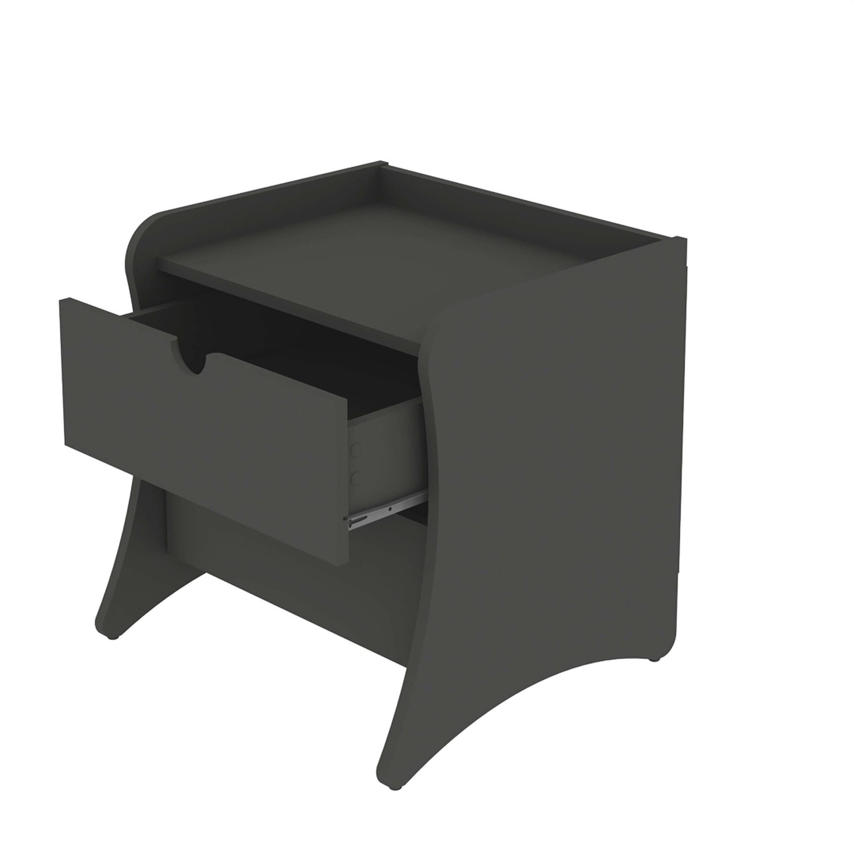 Coney Nightstand in Gray (set of 2) - Ornate Home