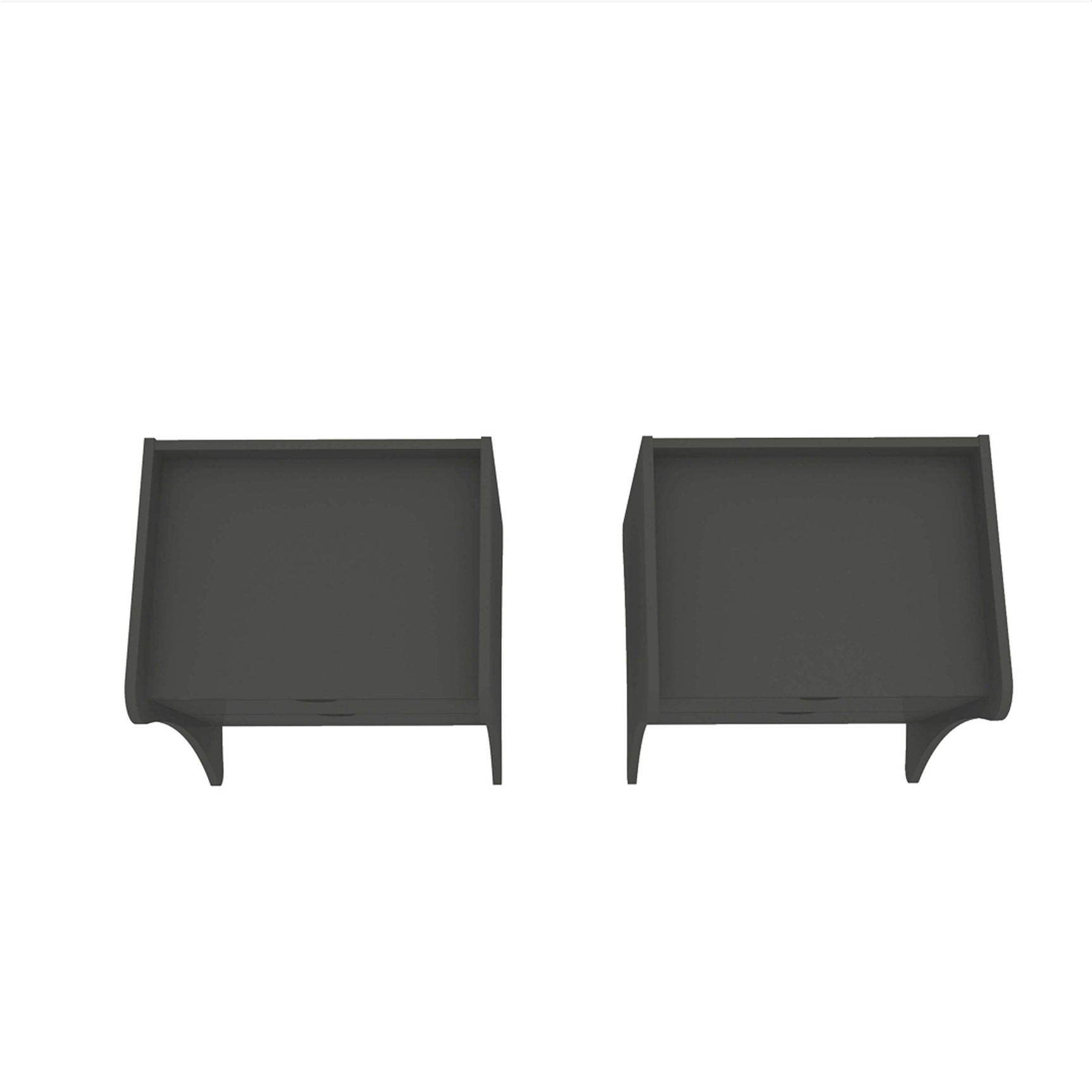 Coney Nightstand in Gray (set of 2) - Ornate Home