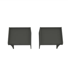 Coney Nightstand in Gray (set of 2) - Ornate Home