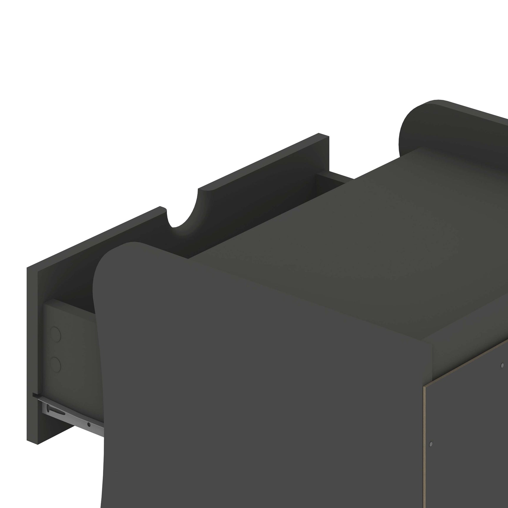 Coney Nightstand in Grey - Ornate Home