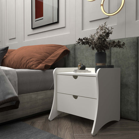 Coney Nightstand in White - Ornate Home