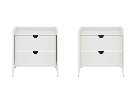 Coney Nightstand in White (set of 2) - Ornate Home