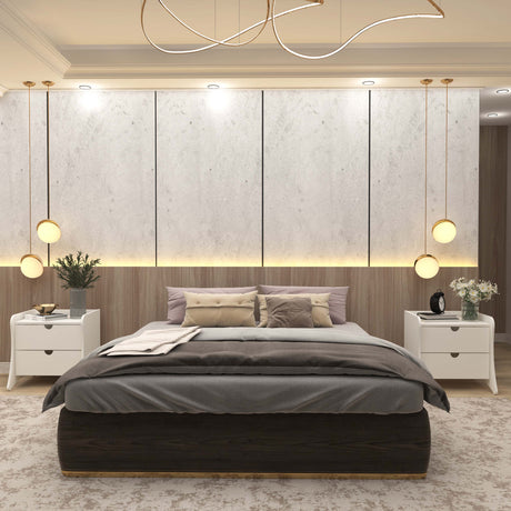 Coney Nightstand in White (set of 2) - Ornate Home