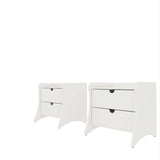 Coney Nightstand in White (set of 2) - Ornate Home