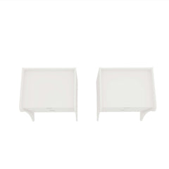 Coney Nightstand in White (set of 2) - Ornate Home