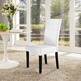 Confer White Dining Vinyl Side Chair - Ornate Home