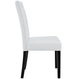 Confer White Dining Vinyl Side Chair - Ornate Home