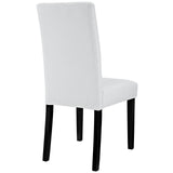 Confer White Dining Vinyl Side Chair - Ornate Home