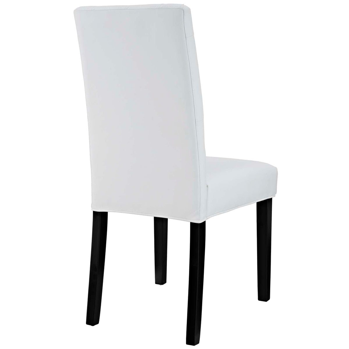 Confer White Vinyl Dining Side Chair (Set of 4) - Ornate Home