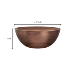 Conga Copper Coffee Table - Ornate Home