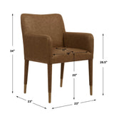 Conifer Camel Dining Armchair - Ornate Home