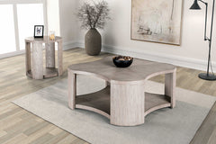 Conisbrough Oak Round End Table - Ornate Home