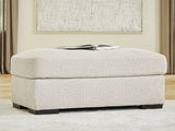 Conlee-Pike Linen Ottoman (Online Special Price) - Ornate Home
