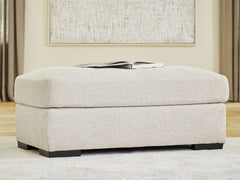 Conlee-Pike Linen Ottoman - Ornate Home