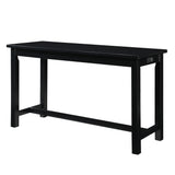 Connected Black/Gray 4-Piece Pack Counter Height Set - Ornate Home