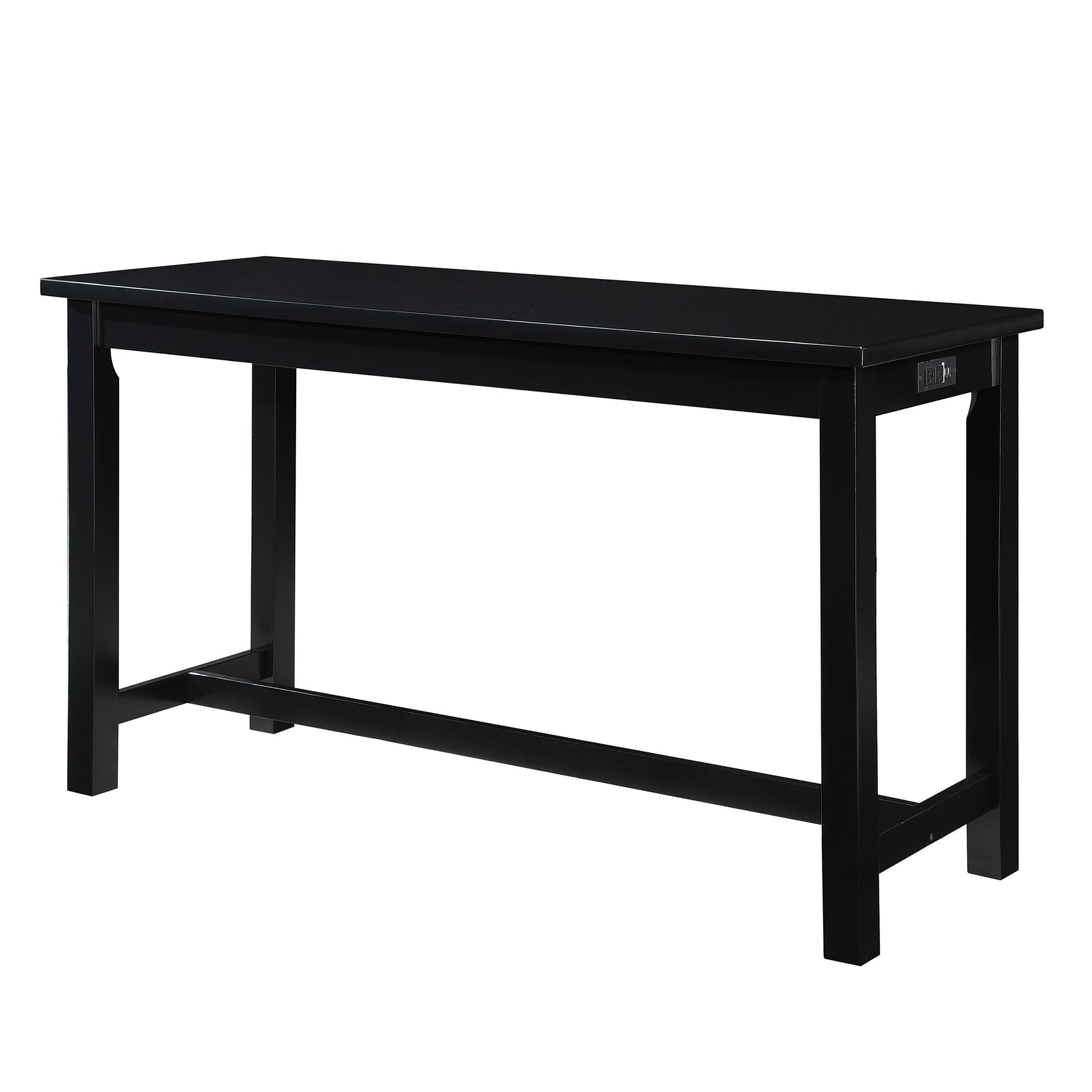 Connected Black/Gray 4-Piece Pack Counter Height Set - Ornate Home