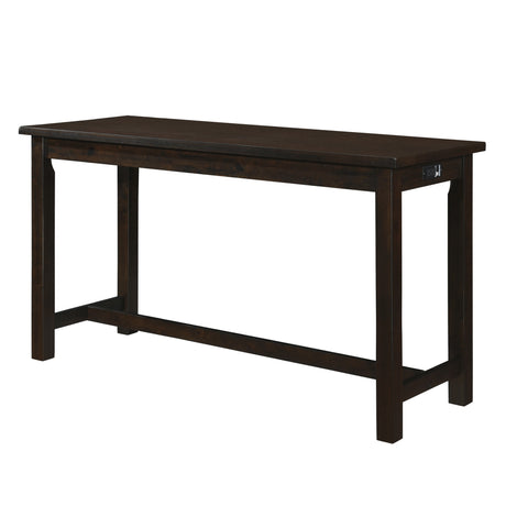 Connected Espresso/Gray 4-Piece Pack Counter Height Set - Ornate Home