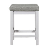 Connected White/Gray 4-Piece Pack Counter Height Set - Ornate Home