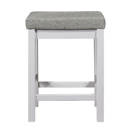 Connected White/Gray 4-Piece Pack Counter Height Set - Ornate Home