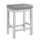 Connected White/Gray 4-Piece Pack Counter Height Set - Ornate Home