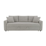 Connie Beige Boucle Sofa w/Sleeper - Ornate Home