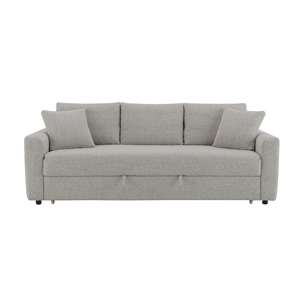 Connie Beige Boucle Sofa w/Sleeper - Ornate Home