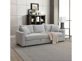 Connie Beige Boucle Sofa w/Sleeper - Ornate Home
