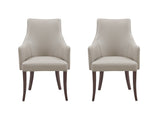 Connie Dining Armchair in Light Grey (set of 2) - Ornate Home