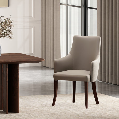 Connie Dining Armchair in Taupe - Ornate Home
